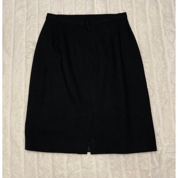 SALE Laura Madrigano Classic Black Pencil Skirt Work Business Skirt Size 6P - Picture 5 of 7